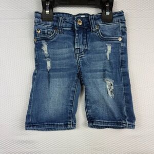7 For All Mankind Kids Distressed Jean Shorts Sz 5